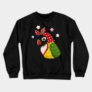 Lovebird Harmony: A Mother's Parrot Love Crewneck Sweatshirt